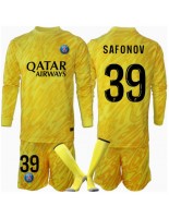 Otroške Nogometnih dresov Paris Saint-Germain Matvei Safonov #39 Vratar Tretji 2024-25 Dolgi rokavi (+ hlače)